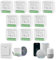 Interruptor WiFi Smart Life, 16A Relé Interruptor Inteligente Wi-Fi & Bluetooth, 2.4g Smart Light Switch Compatible con Asistente de Voz y Tuya, Smart Switch Alexa, Requiere Cable Neutro (10 piezas)