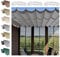 Rétractable Vague Voile Ombrage,D'ombrage Bâche Ombrage Protection UV Solaire pour Jardins Balcons Terrasse Pergola Sable,95% UV,Imperméable (Light Grey,1.5x3M (WxL))