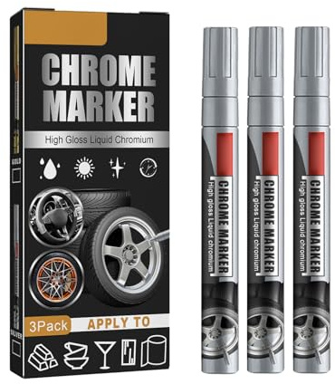 Mnozreo Auto Reifen Stift Silber,Lackstifte für Auto Kratzer,Hohe Kapazität Reifenstift,Auto-Felgen Kratz Entferner,Auto Reifen Graffiti Stift,Weis Wasserfest für Auto Motorrad Reifen