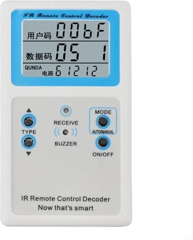 Tester decoder per telecomando a infrarossi, tester decoder per proiettore con 8 canali, per TV Box, AV e televisione