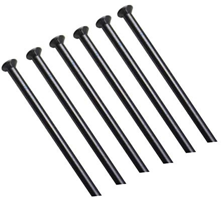 MITINGER Edelstahl Fahrrad Speichen Universal 15 Gauge Durchmesser 1,8mm Fahrradspeichen Gerade Zug 304 Edelstahl Rennrad Speichen Radfahren Radteile MTB Spokes & Kappen(Length 275mm)