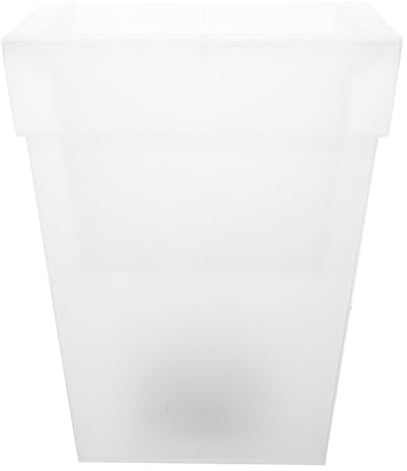 AUTSUPPL Pot de Fleurs Lumineux Solaire Carré Lampe Étanche pour Terrasse Extérieure Jardin