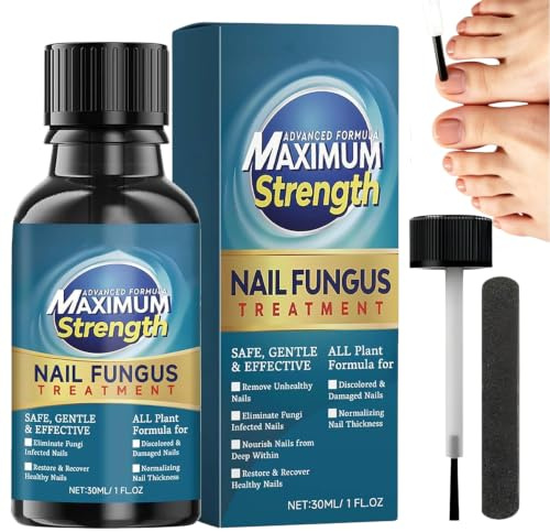 Extra Strong Nail Fungal Treatment for Toenail & Fingernail 30ml | Gentle nail‑care liquid for damaged & discolored nails. Helps condition brittle nails for daily nail maintenance.