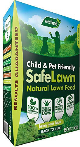 Westland 20400352 SafeLawn Child and Pet Friendly Natural Lawn Feed 80 m2, Green, 2.8 kg