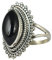 Bague en onyx noir Navya Craft, bague de promesse faite à la main en argent sterling 925 avec onyx noir pour femme, cadeau en pierre précieuse marquise pour elle, anniversaire, tailles 44 à 64