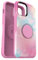 OtterBox Otter+Pop Case for iPhone 12 Pro Max, Shockproof, Drop proof, Protective Case with PopSockets PopGrip, 3x Tested to Military Standard, Pink