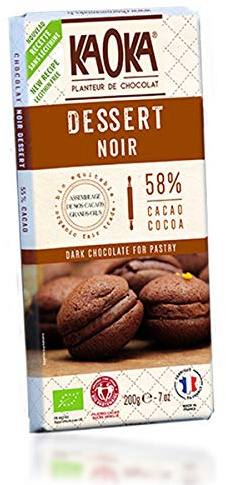 Kaoka - Tablette Chocolat Noir Dessert 58% 200G - Vendu par unité