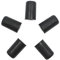 5 Stück Cello Anti-Rutsch-Kappe Cello Endpin Spitzenschutz für Cello Endpin Instrumentenschutz Schwarz 2,5 X 1,5 Cm