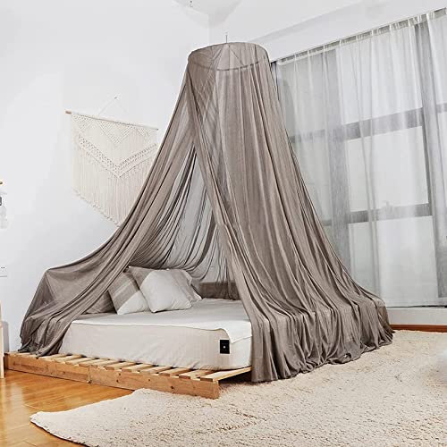 POOPFIY Mesh-Strahlungsschutz-Baldachin, 100% Silberne Silberfaser-EMF-Schutzkuppel-Bett-Baldachin, EMF-Blockiernetz-Anti-Strahlungszelle,60X250X1200CM