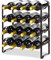 Mutool 4 Tier Stackable Wine Racks Hold 8-16 Bottles Wines,Metal Freestanding Stand Wine Organizer Holder Countertop Liquor Storage Shelf，Bronze (4 Tier)
