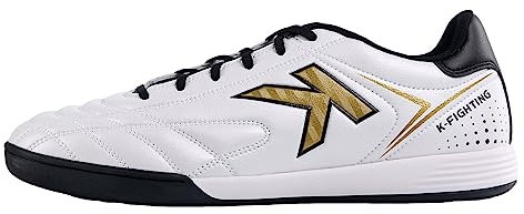 Kelme Fußballschuhe für Männer Turf Fußballschuhe Professionelle Futsal Sneaker Atmungsaktive Athletische Fußballschuhe für Indoor TF Weißes 39