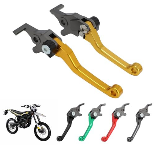 IUVWISN Sur Ron - Palanca de freno para Ultra Bee Pivot ajustable Surron UltraBee Juego de palancas de freno CNC para moto de cross eléctrica, color dorado
