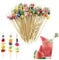 100 brochetas de cóctel, brochetas para picar, brochetas para picar de 12 cm, palitos de cóctel de diferentes formas y colores, para bar,fiesta de disfraces y fiesta de cumpleaños decoración