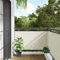 AJJHUUKI Brise-vue de jardin en PVC Blanc 1000 x 75 cm