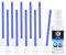 Camkix APS-C Kit de Nettoyage pour capteur d'appareil Photo numérique Compatible avec Les appareils Photo Reflex numériques et sans Miroir – 10 tampons de Nettoyage à Sec de 16 mm et 1 Flacon de
