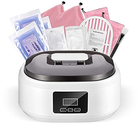 Krovtoy Paraffin Wax Machine Kit for Hands and Feet Fast Paraffin Heater with Touch Screen and Adjustable Temperature, Waxing Kits Professional Full Kit for Hand Spa at Home/Salon