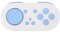 Asixxsix Controller Portatile per Interruttore, Mini Controller Wireless Bluetooth con Dimensioni Portachiavi con 14 Fantastiche modalità di Illuminazione RGB per Interruttore (BLUE)