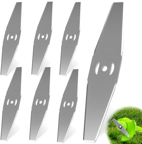 TXXATX 6 Piezas Cuchilla Desbrozadora 150x50mm Cuchillas Cortacésped Cuchillas Desbrozadoras Metálicas Cuchillas de Repuesto Cuchillas Cortacésped para Cortadoras de Césped para Cortar Hojas de Hierba
