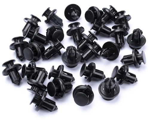 QZKJQDD Lot de 50 rivets à expansion en plastique - 10 mm - Clips de fixation pour voiture - Clips de renfort de pare-chocs - Rivets en plastique - Clips de fixation pour voiture