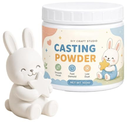 Polvere da colata 100 ml di Gesso per Stampi Artigianali