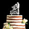 Acrylic I Love You I Know Cake Topper, Wedding Cake Topper (Silver)