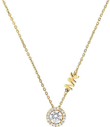 Michael Kors MKC1208AN710 Damen Collier Silber 925 Gold weiß Zirkonia 45 cm