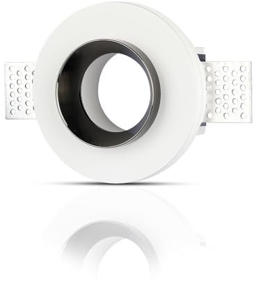 Vt866 1Xgu10 Gips-Einbauleuchte mit verchromtem Metall, rund