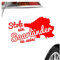 Kiwistar - Autoaufkleber - Saarländer Saarland Stolz - Rot - 24x12cm - Aufkleber für Auto, Laptop, Fahrrad, LKW, Motorrad mehrfarbig JDM Decal Racing