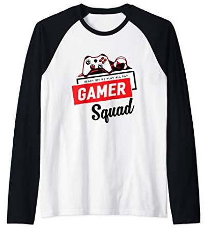 Videospiel-Controller-Headset Gaming Gaming Gamer Squad Raglan