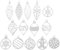 tailor13me Stanzschablonen Weihnachten Lebkuchenmann Star Schneeflocke Stanzbögen für Scrapbooking Stanzformen, Metall Sterben Prägeschablone zur Scrapbooking Silver