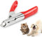 DHGTEP Dog Claw Clipper Guillotine Style Dog Nail Trimmers Safe Cat Claw Clippers Cutter Stainless Steel Pet Toenail Clippers for Cats Dogs (Color : Red)