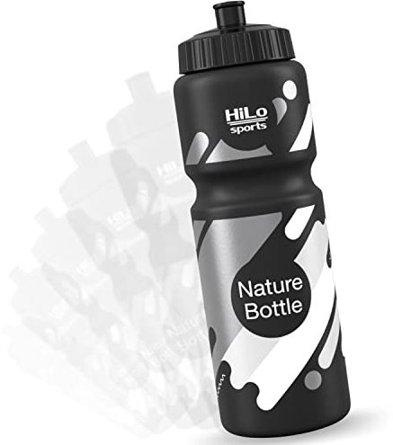 HiLo sports Fahrrad Trinkflasche 750ml - [Aus Zuckerrohr] - BPA freie Fahrradflasche - Bio Basierte Trinkflasche Fahrrad - Geschmacksneutrale Fahrrad Flasche für alle Flaschenhalter