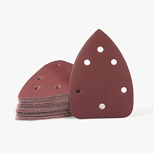 SPEEDWOX 30 Stück Maus-Detailschleifer Schleifpapier 6 Löcher, 1000 Körnung, Haken- und Schlaufenschleifpapier, für Holzbearbeitung, Schleifen, Polieren