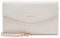 Lazarotti Bologna Leder Clutch | 23 cm mittelgroße Damen Umhängetasche | Hand-Tasche mit abnehmbarem & verstellbarem Schulterriemen