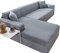 uyeoco Sofabezug Couchbezug Sofa Überwurfdecke L Form/U Form/Ecksofa 3/2/4 Sitzer Sofahusse Beige/Grau rutschfest Sofa Abdeckung Hund Katze Sitzflache Sofaschoner (Color : B, Size : 235-300cm)