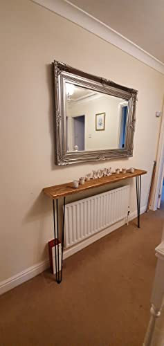 Reclaimed Scaffold Board Console/Hallway Table with Hairpin Legs