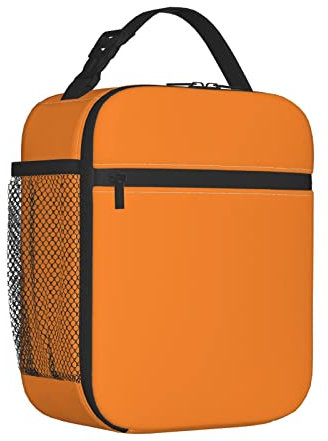 Brinkaloo Lunchbox, wiederverwendbar, isoliert, für Teenager, Jungen, Mädchen, Strand, Picknick, Orange