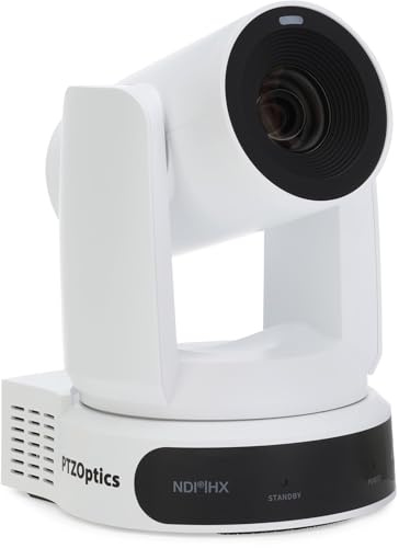 PTZOptics Move 4K 30X Optical Zoom Camera (White)