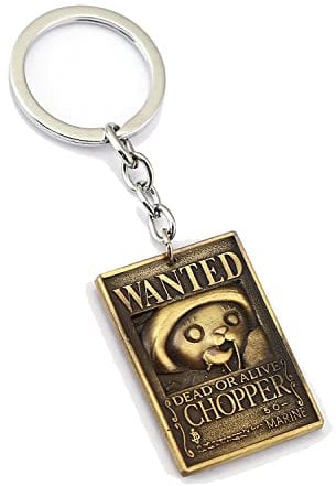 Straw Hat Pirates Wanted Order Chopper Keychain Car Keyring Pendant Cosplay