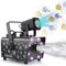 Hakuta Upgrade 800W Schneemaschine mit 8 LED RGB Lichtern, LED Projektion und 2 Drahtlosen Fernbedienungen, Perfekt für Weihnachten, Halloween, Partys, Hochzeit und DJ Bühne