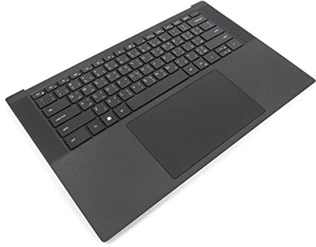 Dell XPS 9500/9510/9520/9530 Palmrest, Touchpad & ARABIC Backlit Keyboard - 0GN0D2 + 0D0KDW (8PF0J) (Renewed)