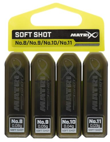 Fox Matrix Soft Shot Dispenser X5 Gr. 8, 9, 10 & 11 - Spaltbleie, Klemmbleie zum Friedfischangeln, Bleie