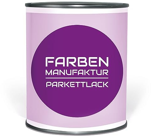 Farben Manufaktur Parkettlack Fußbodenlack Treppenlack Dielenlack Holzlack Kork Klarlack 1/2/5L, Größe: 1L, Farbe: Seidenmatt