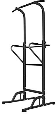 Fitness Power Tower Home Gym Workout Übung Ausdauer Power Tower, Home Mute Dip Station, multifunktionaler Power Tower (Schwarz)