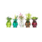 Odoria 1/12 Scale Dolls House Miniature Flower in Vase Dollhouse Accessories, 5Pcs