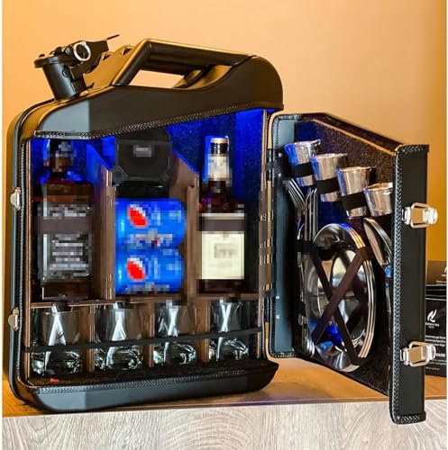 Weinaufbewahrungsbox, 20 L Ölfass-Champagner-Minibar, Stabil Ohne Zu Schütteln, Aufmerksamkeit Der Gäste Erregen, Kreative Geschenke, Bar-Set, Für Weinliebhaber, Weinsammler Für Männer