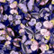 Textrend - Schlingenstrick als Meterware - Baumwollweben - Textilien 1x1.65m - Stoffe Meterware - Digitaldruck (Violette Schmetterlinge)