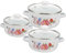 OUNONA 3-teiliges Topfset aus Emaille: Vintage Gemüsetopf, Instant-Nudeltopf, Milchpfanne, Brühentopf, Soßenschüssel mit Deckel in Weiß