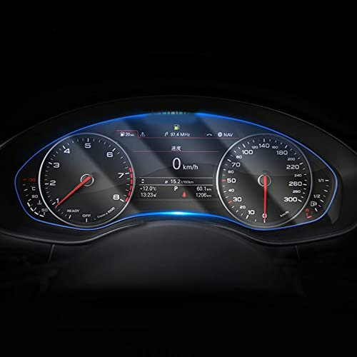 WILSEM Für Audi A6 A7 C7 2012-2018 Automobilinnenraum Instrumententafel Membran LCD-Bildschirm TPU-Schutzfolie Dekoration Kratzfest Bildschirm