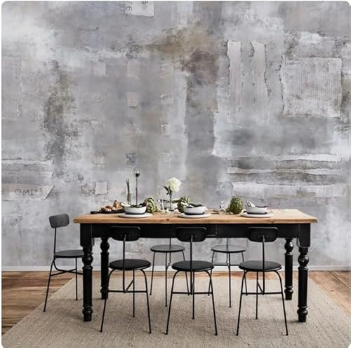 Fototapete 3D Effekt Tapete Vliestapete Retro Nostalgie Zement Wand Foto Tapete 3D Kreative Kunst Wandbilder Wohnzimmer Schlafzimmer Wohnkultur 200Cm(W)*140Cm(H)